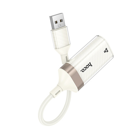 USB интернет адаптер, 100 Mbps, UA41, HOCO, цвет абрикосовый