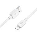 USB дата кабель Lightning, HOCO, X96, 1M, белый