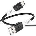 USB Кабель Micro, HOCO, X82, силиконовый, 1м, черный