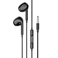 Проводные наушники M101 Max, Crystal grace wire-controled digital earphones with microphone, HOCO, черные