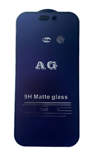 Защитное стекло на iPhone 14 Pro (6.1), Anti-blue ray матовый, черный, X-CASE