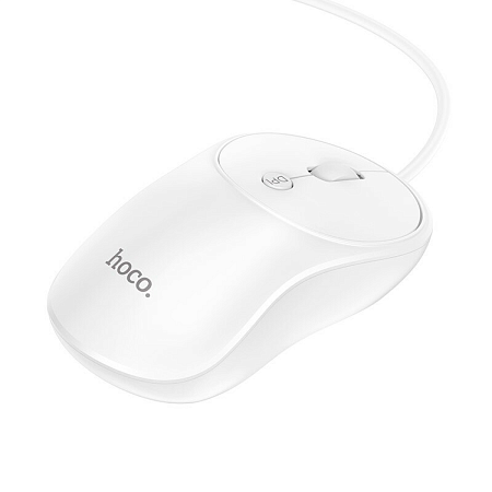 Проводная мышка, GM13, HOCO, белая