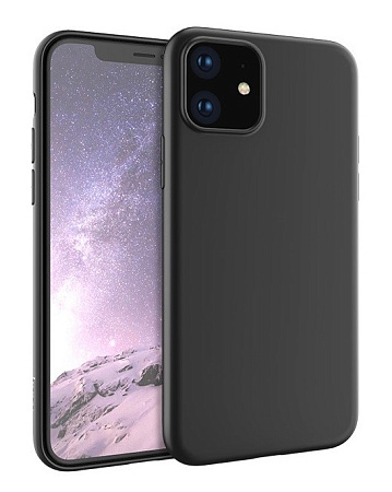 Чехол силиконовый для iPhone 11 (6.1), X-CASE, черный