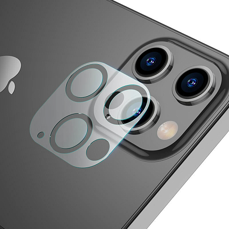 Защитное стекло на iPhone 12 Pro Max (6.7) V11, 2в1, HOCO, на заднюю камеру, прозрачное