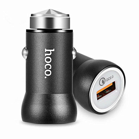 Автомобильное зарядное устройство, 2 USB 2.1A (Z4), HOCO, черный
