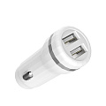 Автомобильное зарядное устройство, 2 USB 2.4A (Z27), HOCO, белый