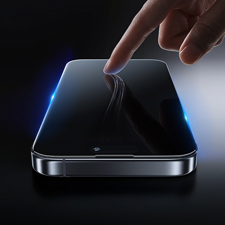 Защитное стекло на iPhone 16 Pro Max, Privacy, черное, X-CASE
