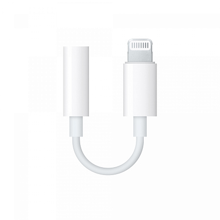 Переходник Lightning to наушники Jack, белый, с bluetooth.