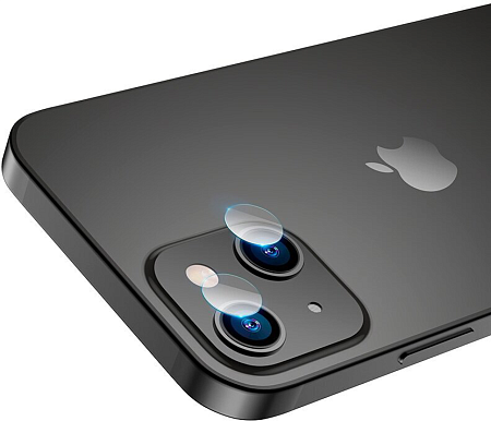Защитное стекло на iPhone 13 (6.1)/13 mini (5.4) V11, 2в1, HOCO, стекло на заднюю камеру, прозрачное