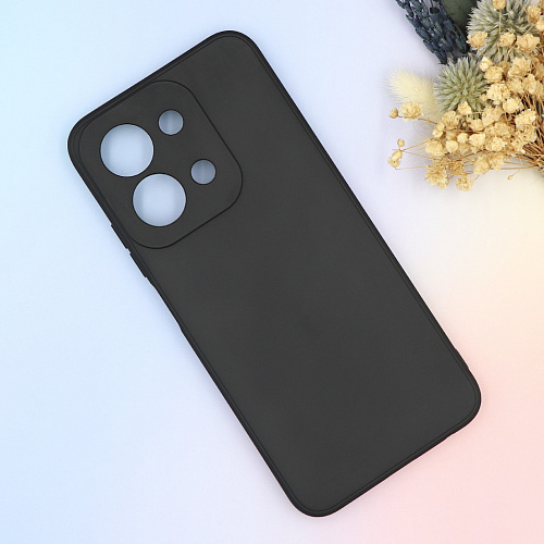 Чехол силиконовый для Xiaomi Redmi 15C (4G), с микрофиброй внутри, с защитой камеры, X-CASE, черный