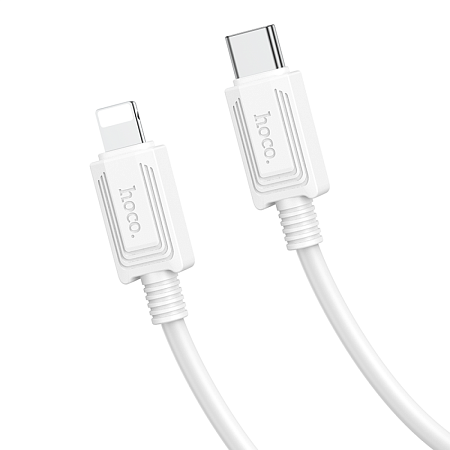 Кабель Lightning to Type-C (PD), HOCO, X73, 1м, белый
