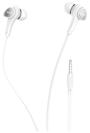 Проводные наушники M66 Passion in-line control eaphones, HOCO, белый