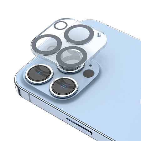 Защитное стекло на iPhone 13 Pro (6.1)/13 Pro Max (6.7) G13, HOCO, на заднюю камеру, черное