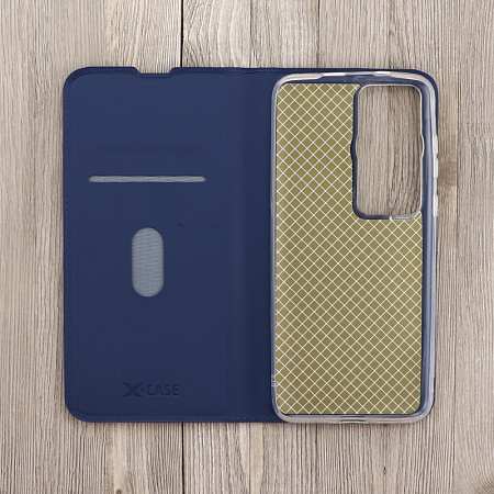 Чехол-книжка для Huawei P60/P60 PRO, X-CASE, боковой, синий