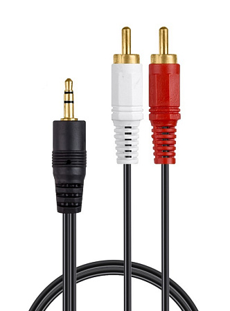AUX Audio кабель 3,5 мм, на 2RCA (колокольчики)