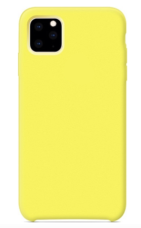 Чехол-накладка для iPhone 11 Pro, Silicon Case, желтый