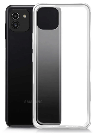 Чехол силиконовый для Samsung Galaxy A03, X-CASE, прозрачный