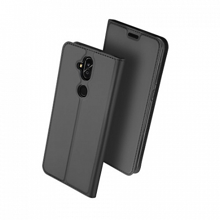 Чехол-книжка для Asus Zenfone 5 Lite, ZC600KL, DU DU, боковой, серый