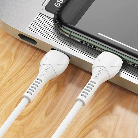 Кабель Lightning to Type-C (PD), HOCO, X55, белый
