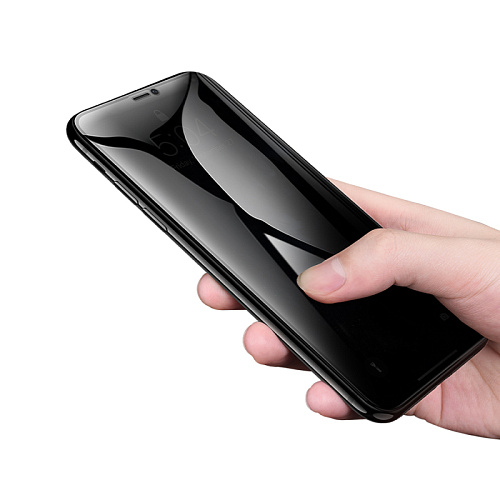 Защитное стекло на iPhone X/XS/11 Pro (A777 Plus), HOCO, антишпионское, черное
