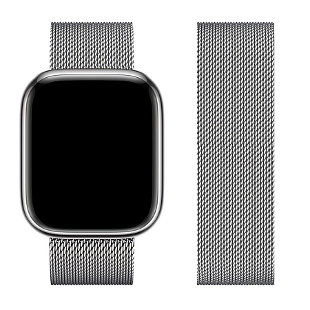 Ремешок на руку для Apple Watch 44/45/46/49 мм, HOCO, WA03, Milanese loop, серый