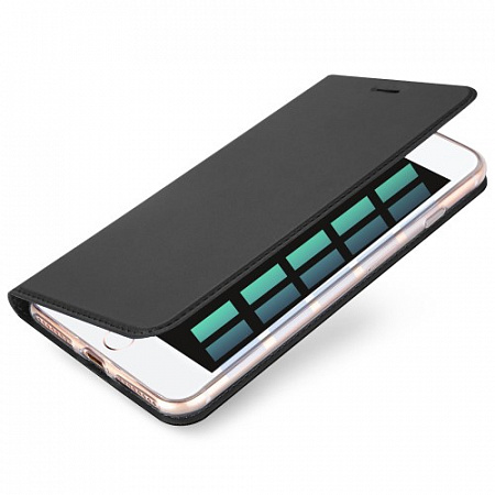 Чехол-книжка для iPhone 7 Plus/8 Plus, DU DU, боковой, серый