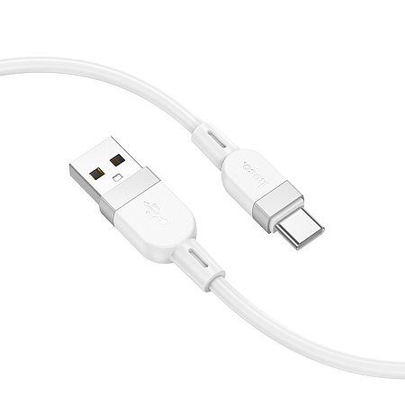 Usb кабель Type-C, HOCO, X109, силиконовый, 1м, белый