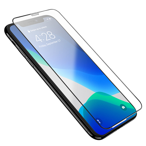 Защитное стекло на iPhone 12 (6.1)/12 Pro (6.1) G10, HOCO, Full screen HD anti-static tempered glass, черное