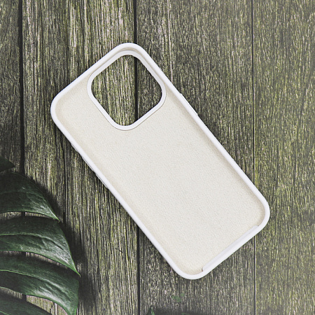 Чехол-накладка для iPhone 15 Pro Max, Silicon Case, магнитный (MagSafe), без лого, X-CASE, белый