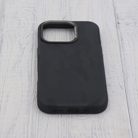 Чехол-накладка для iPhone 16 Pro, камуфляж, магнитный (MagSafe), без лого, X-CASE, синий