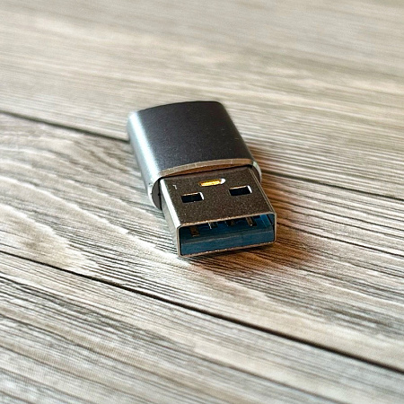 Переходник Type-C на USB 3.0, серый
