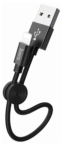 USB дата кабель Lightning, HOCO, X35, 25 см, черный