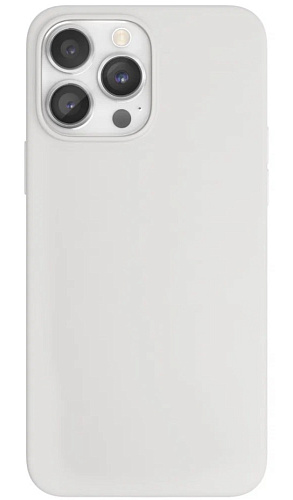 Чехол-накладка для iPhone 14 Pro Max, Silicon Case, без лого, белый