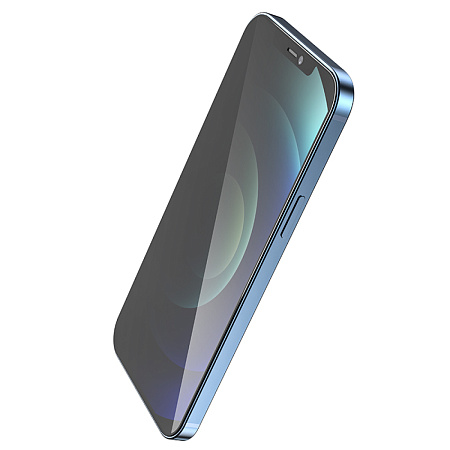 Защитное стекло на iPhone 12 Pro Max (6.7) G15, HOCO, Guardian shield series full-screen anti-spy, черное
