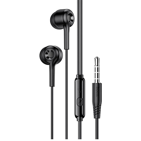 Проводные наушники M82, La musique universal earphones, HOCO, вакуумные с микрофоном, черные