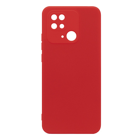 Чехол силиконовый для Xiaomi Redmi 10C/Poco C40, good quality, с защитой камеры, X-CASE, красный