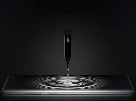 Защитное стекло на Samsung Galaxy S10E, 3D ультрафиолет, прозрачное, X-CASE