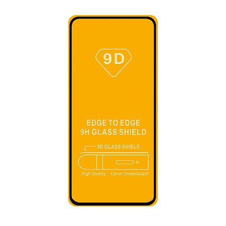 Защитное стекло на Realme Narzo 30, 9D, черное, X-CASE