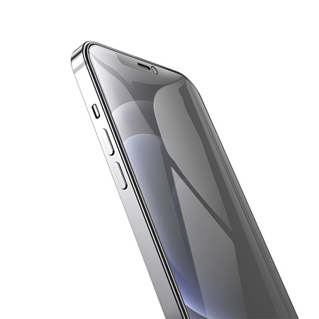Защитное стекло на iPhone 12 Pro Max (6.7) A34 Plus, HOCO, Антишпионское стекло, черное