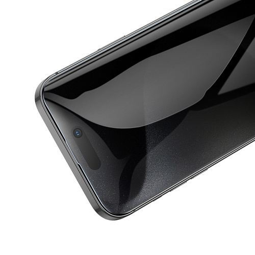 Защитное стекло для iPhone 16 Pro/17, A34 Plus, HOCO, Антишпионское стекло, черное