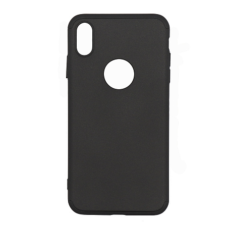 Чехол-накладка для iPhone XS Mas,  из 3-х частей, черный