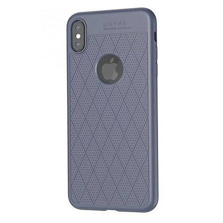 Чехол силиконовый для iPhone XS Max, Admire series protective case, HOCO, синий