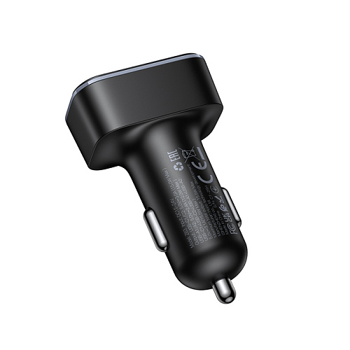 Автомобильное зарядное устройство, 2 USB 5V/2.4A + 2 PD 5V/3A (Z63), HOCO, черный