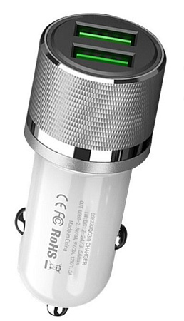 АЗУ 2 USB 2.1A, Dream, серый