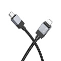 Кабель Lightning to Type-C (PD), HOCO, X110, 1 метр, цвет черный