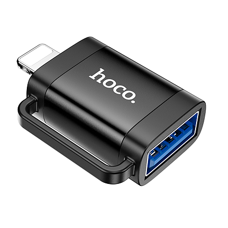 Переходник OTG Lightning на USB, UA31A, HOCO, черный