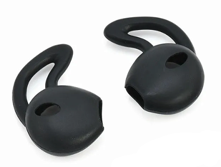 Накладки силиконовые, на наушники Airpods, черные