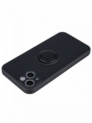 Чехол силиконовый для iPhone 13 (6.1), с держателем, X-CASE, черный