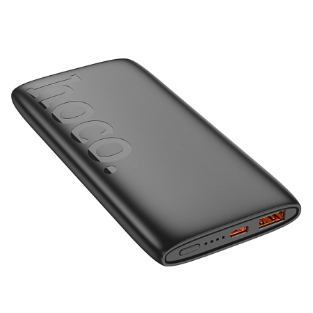 Универсальный Доп. Аккумулятор 10000mAh, J122, HOCO, выход: 1 USB (22.5W)+1 PD (20W), черный