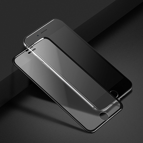 Защитное стекло на iPhone 6/6S(SP9), HOCO, закруглённое, черное